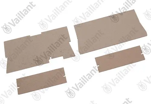 Vaillant Isoliermatte, bestehend aus mehreren rechteckigen Teilen in beige, zur thermischen Isolation.